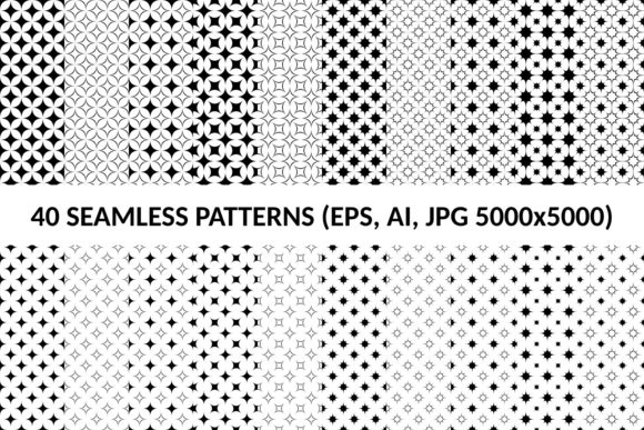 40 Seamless Star Patterns for Creative and Professional Use