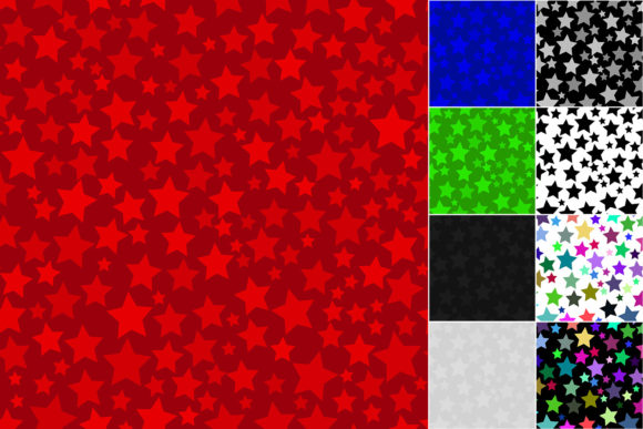 Abstract Seamless Patterns of Stars