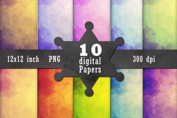 Digital Paperback Marbled Patterns