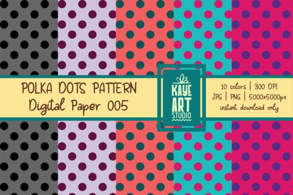 Polka Dots Digital Patterns 005: A Versatile Tool for Creative Projects