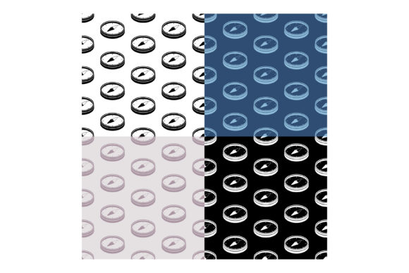 Seamless Patterns with Sketchy Compass: A Unique Design Element for Travel and Decoration