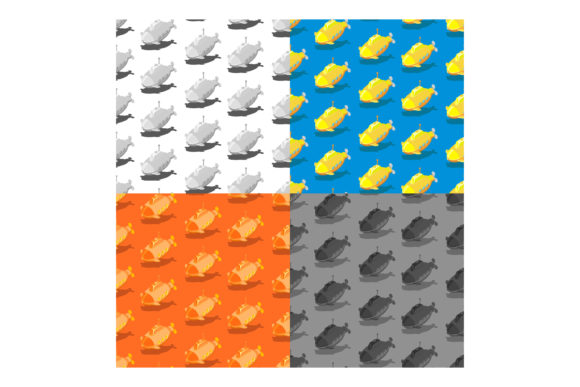 Seamless Patterns with Submarine: A Versatile Design Element for Multiple Uses