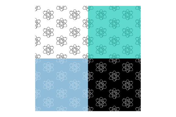 Set of Seamless Patterns with Atom: A Unique Design Resource for Creatives