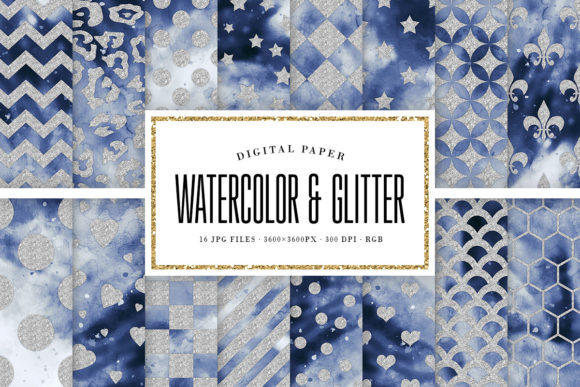 Silver Patterns Indigo Digital Paper: A Versatile Resource for Creative and Professional Projects