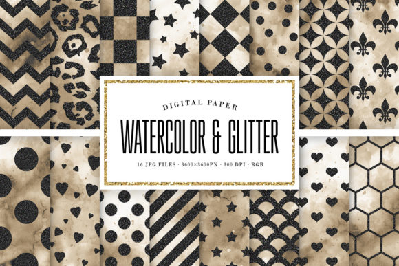 Watercolor Black Glitter Patterns: A Strategic Tool for Creative and Professional Use